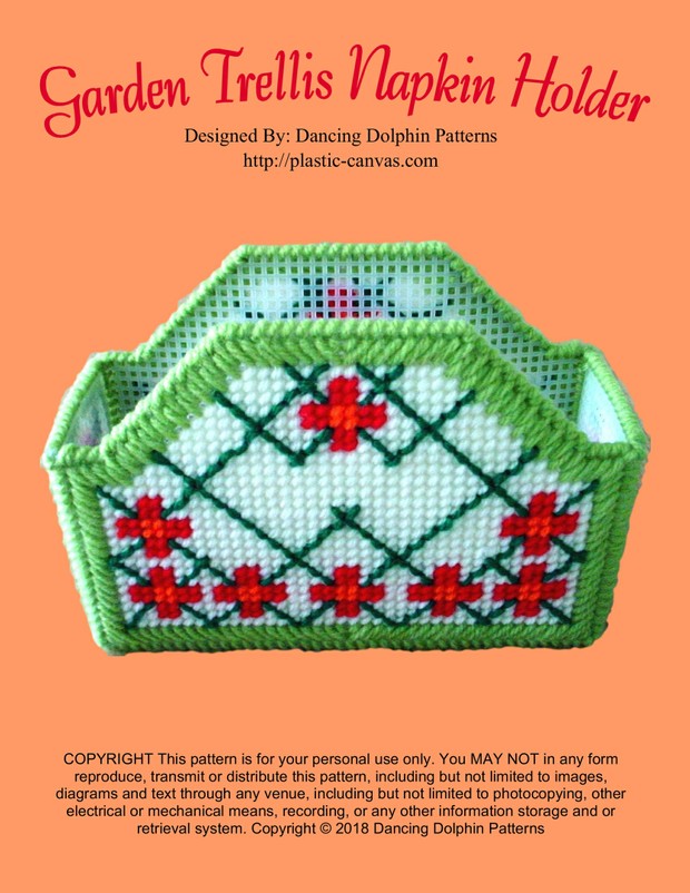 415 - Garden Trellis Napkin Holder