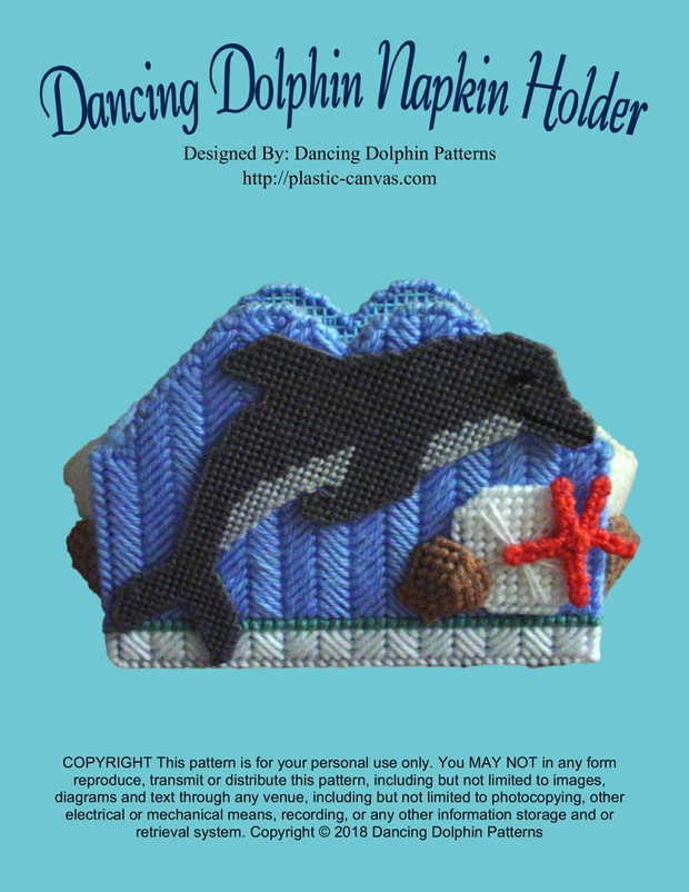 006 - Dancing Dolphin Napkin Holder