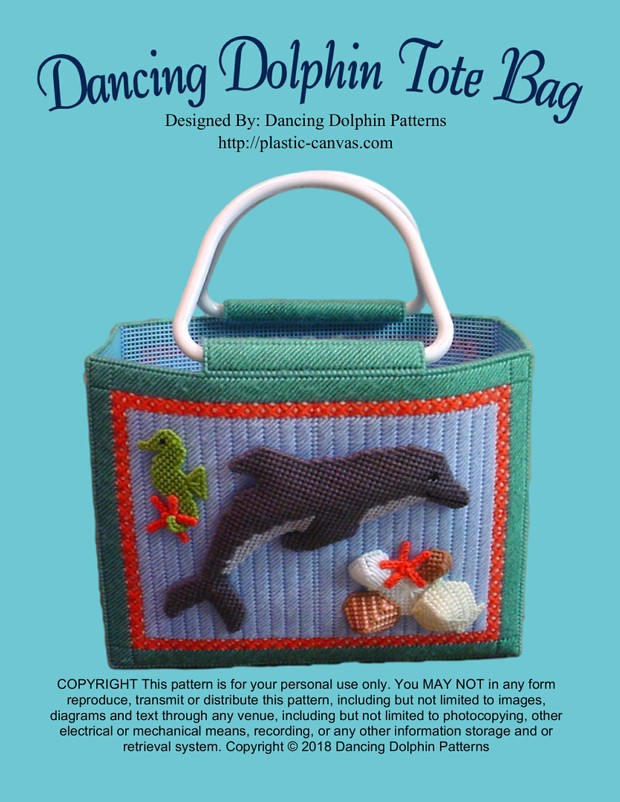 005 - Dancing Dolphin Tote Bag