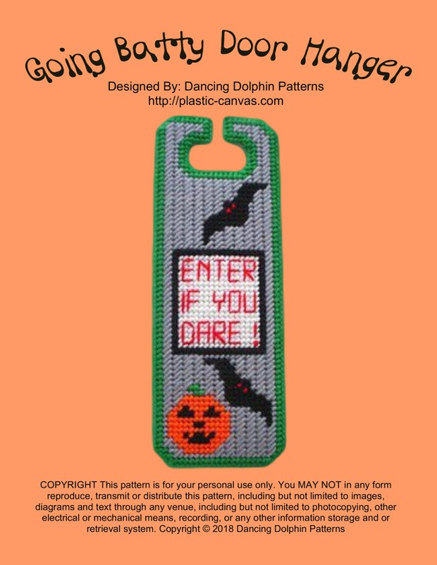 382 - Going Batty Door Hanger