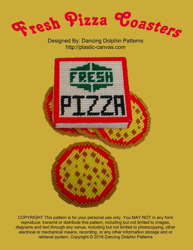 489 - Fresh Pizza Coasters
