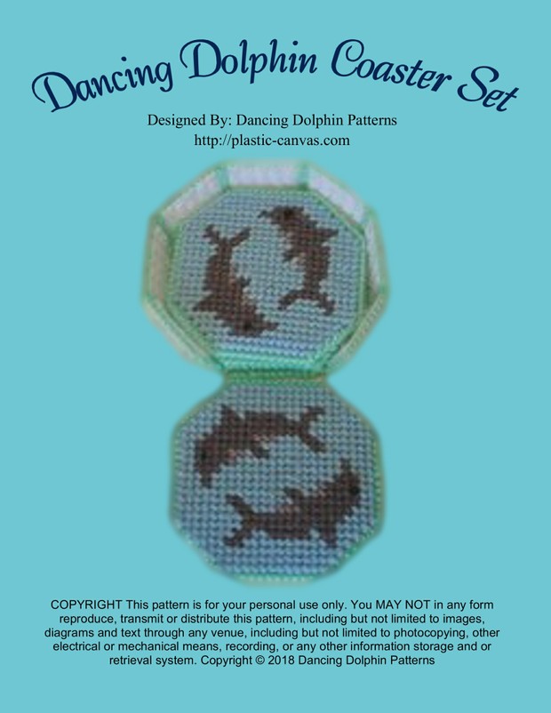 478 - Dancing Dolphin Coaster Set