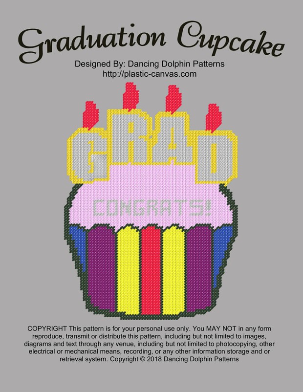 564 - Graduation Cupcake