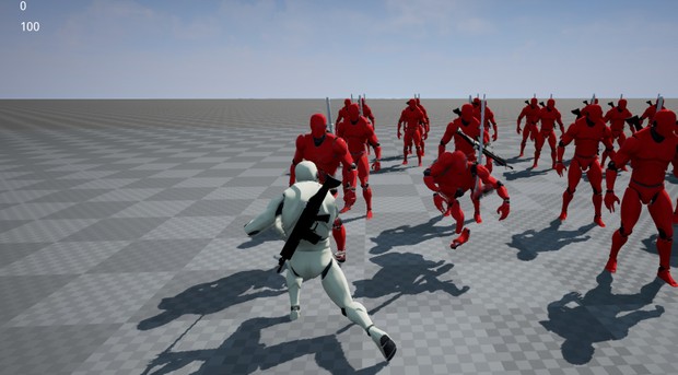 Melee combat / Action game, TPS template. Unreal Engine 4