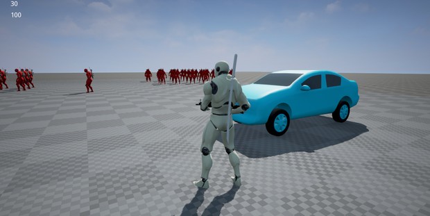 Melee combat / Action game, TPS template. Unreal Engine 4