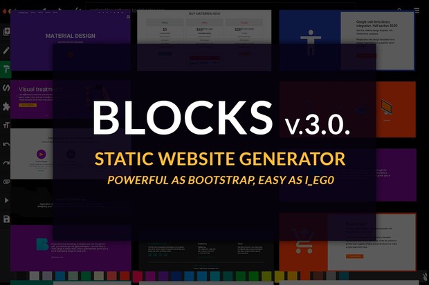 Bootstrap BLOCKS v3.0. BASIC LICENSE drag-and-drop builder