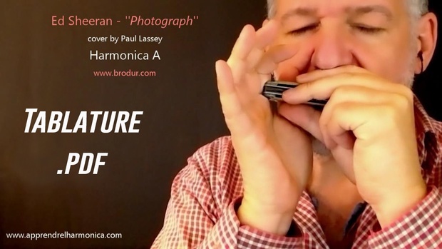 Ed Sheeran - Photograph - Harmonica A - Tablature
