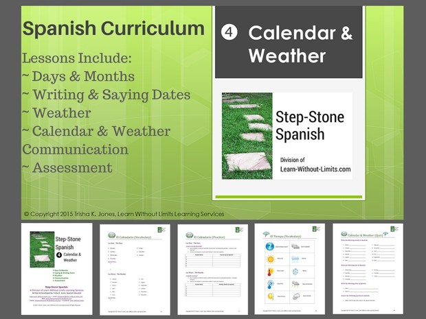 Lesson Plans: Spanish Calendar & Weather