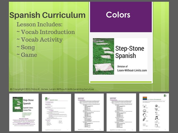 Spanish Colors Lesson Plan