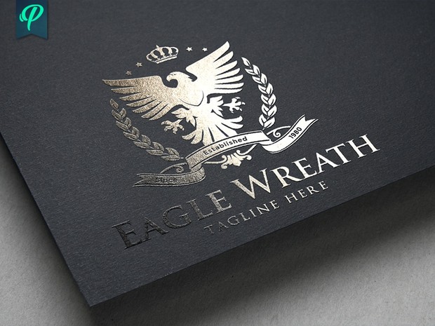 Eagle Wreath Logo Template