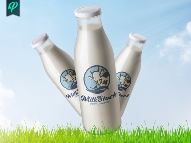 MilkStock - Dairy Products Logo