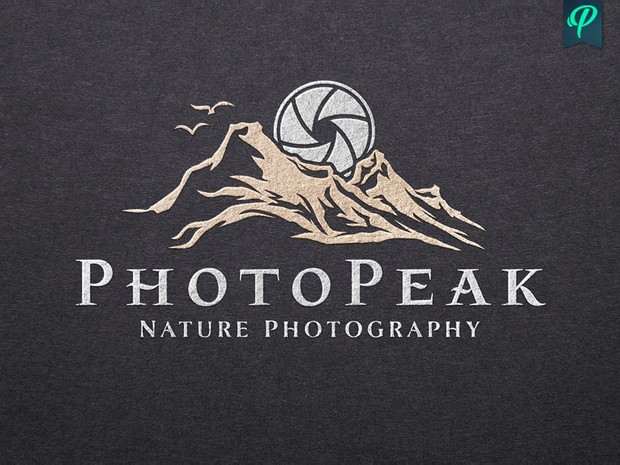 PhotoPeak - Nature Photography Logo Template