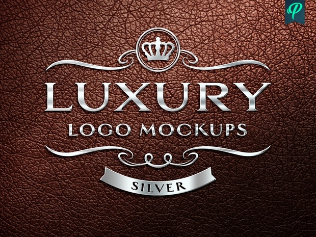 Luxury Logo Mockup - Gold and Silver