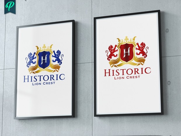 Historic - Lion Crest Logo Template