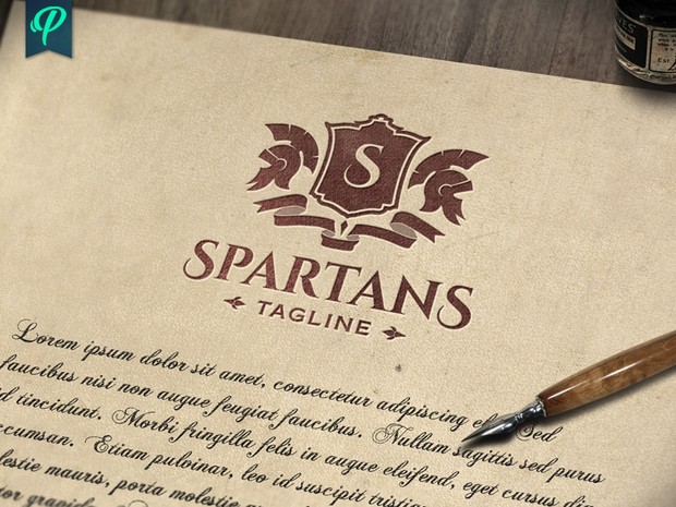 Spartans - Crest Logo Template