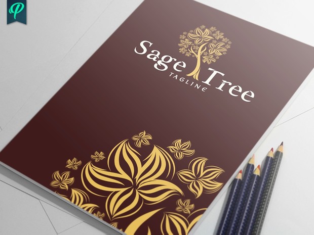 Sage Tree Logo Template