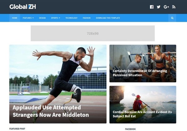 Global Blogger Template Premium Version