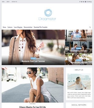 Dreamster Blogger Template Premium Version