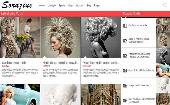 Sorazine Blogger Template Premium Version