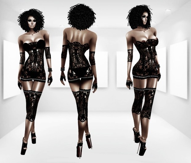Lace Night AP & GA- Derive in 6 Sizes- Catty ONLY