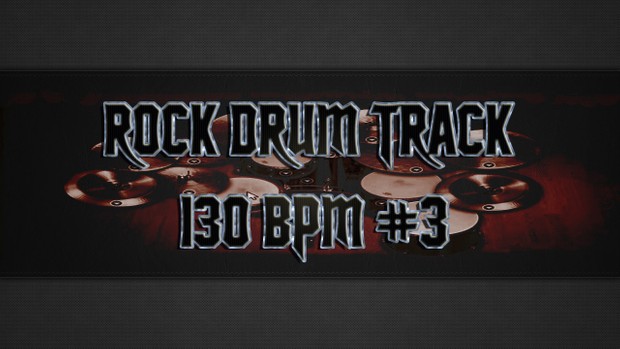 Rock Drum Track 130 BPM #3