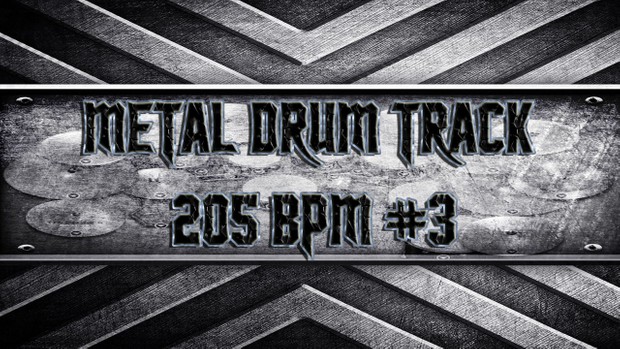 Metal Drum Track 205 BPM #3 - Exclusive