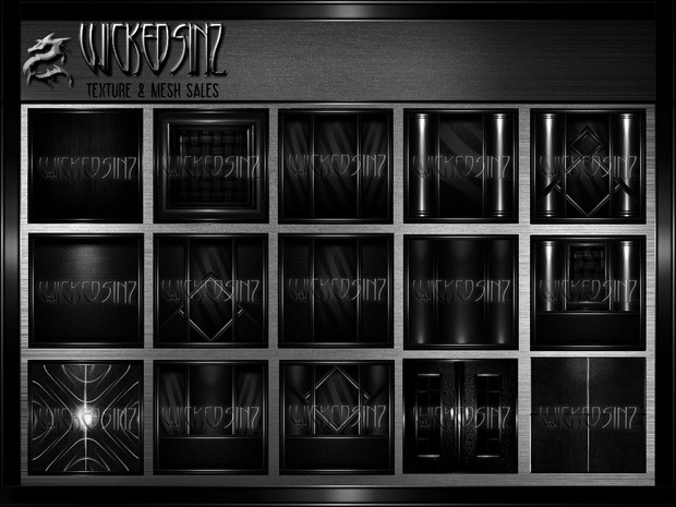 Black X - 38 Textures - $7.50