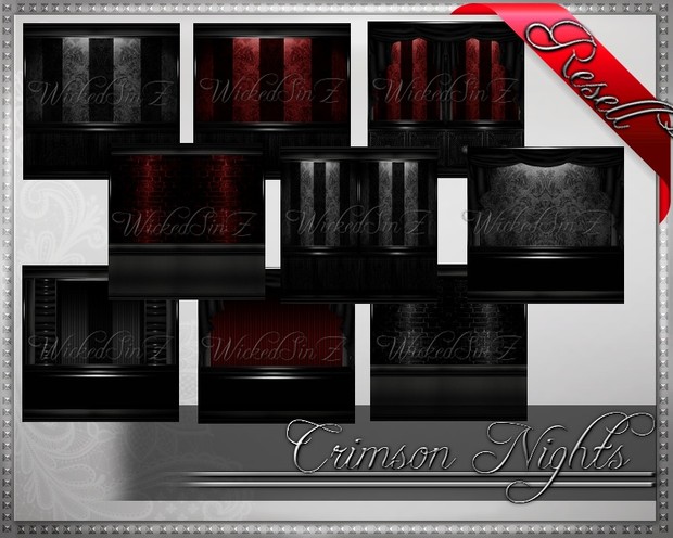 Crimson Nights - Resell Pack - 39 Textures- $12.00