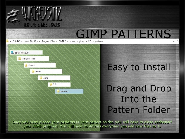 GIMP Fabric Patterns Pack 1 - $5 - 17 Transparent/Seamless Patterns