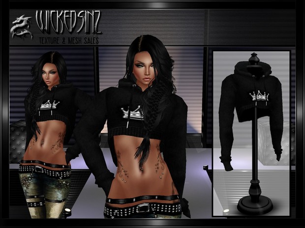 PRINCESS CROP HOODY $ 3.00 - 5 Colors