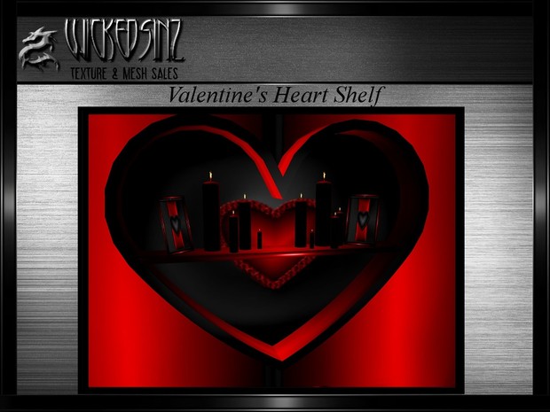 Valentine Heart Shelf MESH - $5.00