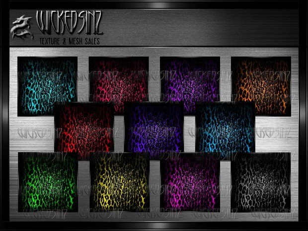 Cheetah Glitter - 11 Colors $ 2.50