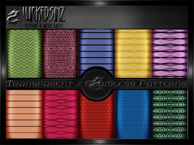 GIMP Fabric Patterns Pack 1 - $5 - 17 Transparent/Seamless Patterns