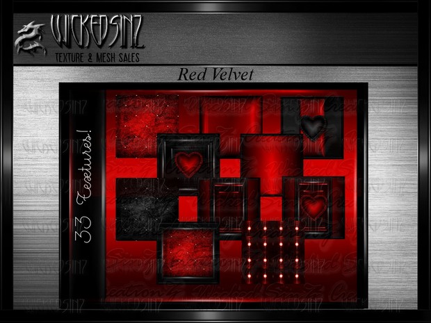 Valentine Red Velvet - $7.50 - 33 Textures