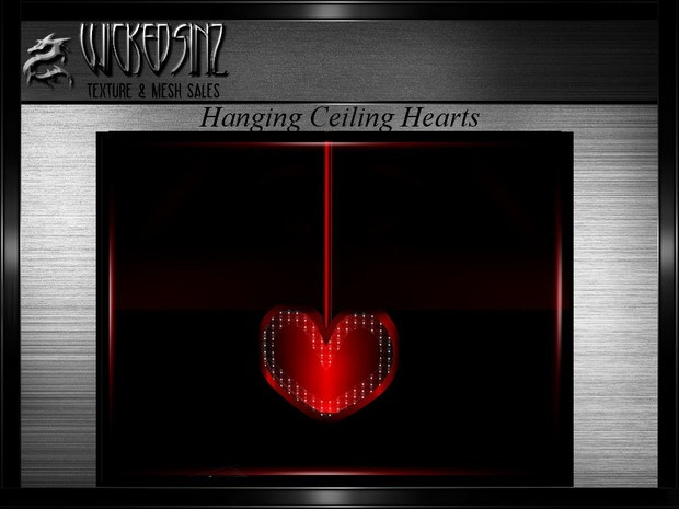 Valentine's Hanging Ceiling Hearts MESH - $3.00
