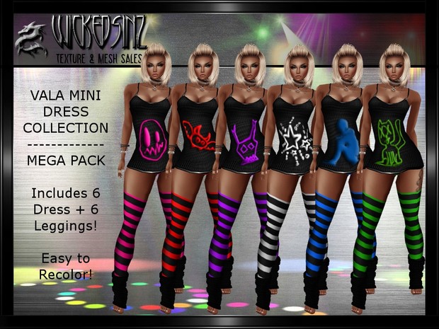 Vala Mini Dress Collection - Mega Pack $6.00