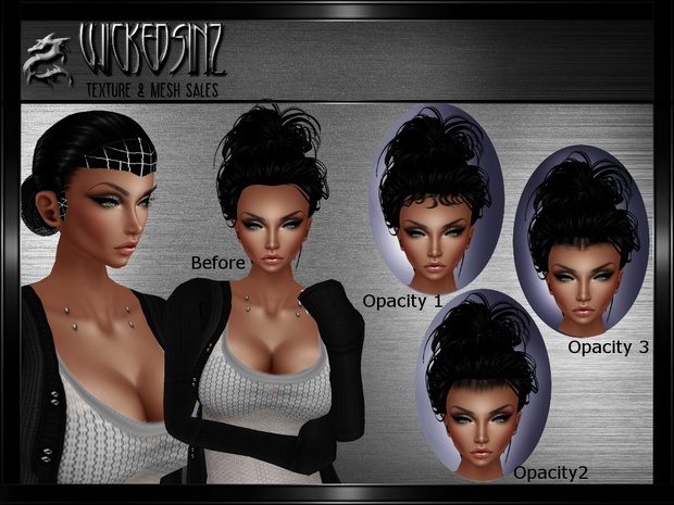 Baby Hair Base Mesh and Opacities Bundle - $7.00