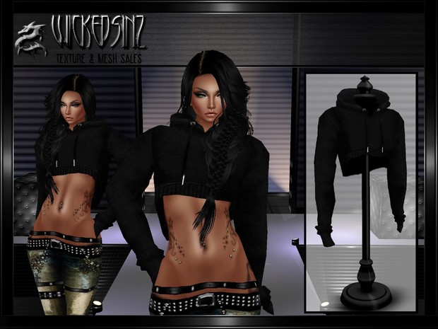 Plain Crop Hoody - $3.00 - 5 Colors