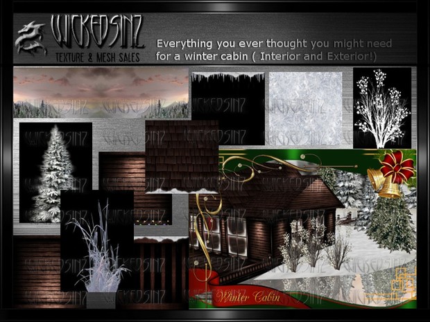 Winter Cabin Mega Pack - 47 Textures $ 9.00
