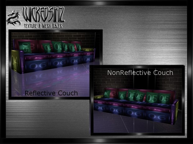 Couch 1 - Reflective & Non - $2.00