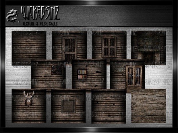Creepy Old Cabin - 17 Textures $ 7.50