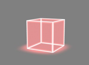 Neon cube seat