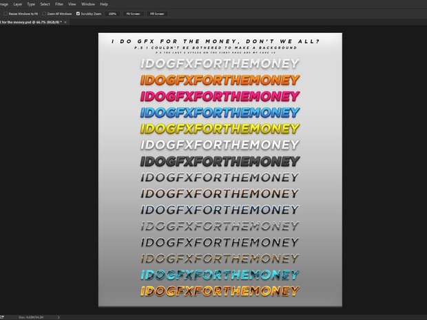 I do GFX for the money - (30 PREMIUM LAYER STYLES)
