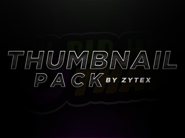 Thumbnail Pack (4 CUSTOMISABLE TEMPLATES)