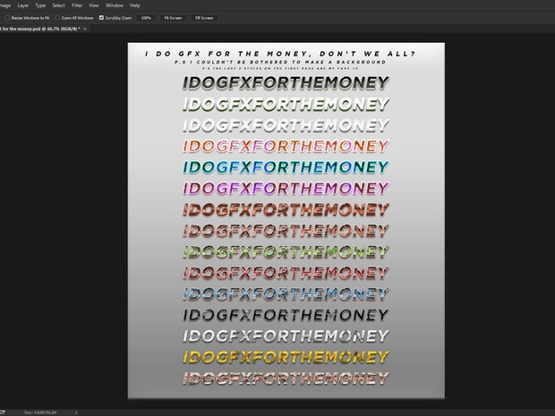 I do GFX for the money - (30 PREMIUM LAYER STYLES)