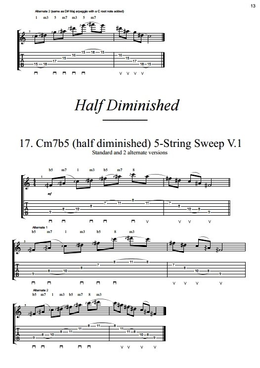 Dan Mumm S Sweep Picking Compendium Volume 3 5 Str Dan Mumm