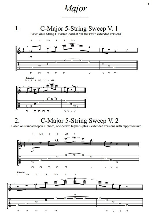 Dan Mumm S Sweep Picking Compendium Volume 3 5 Str Dan Mumm