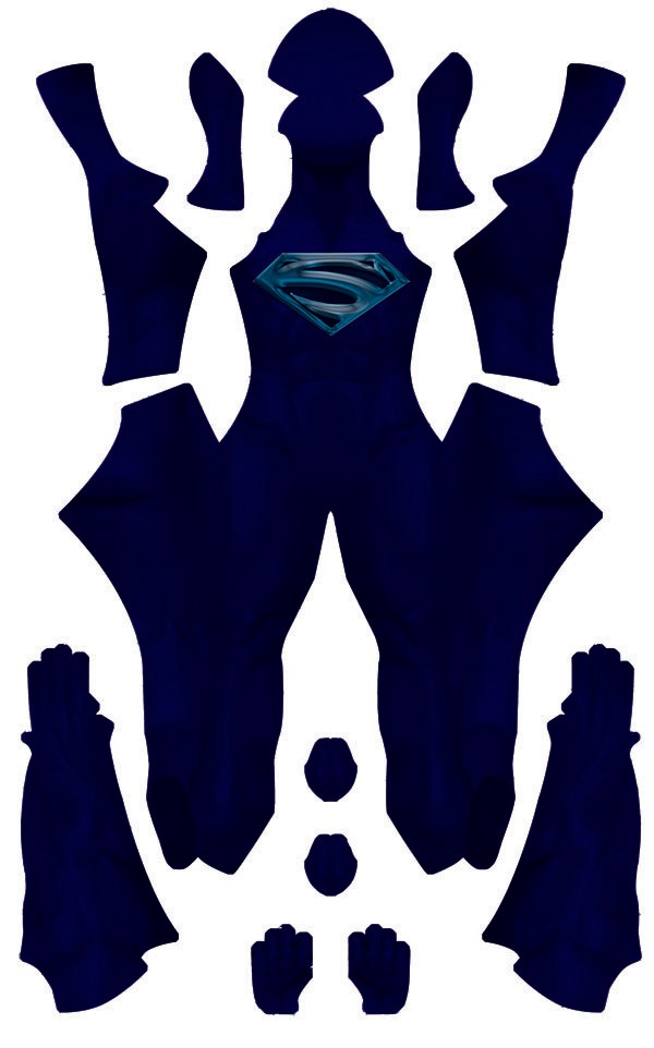 Superman Lives (blue) Dye-Sub Pattern