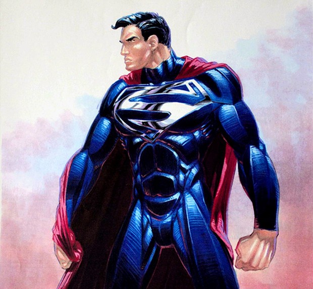 Superman Lives (blue) Dye-Sub Pattern