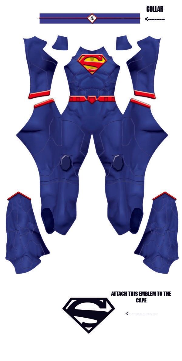 New 52 Superman Dye-Sub Pattern